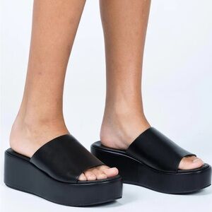 Princess Polly Black Platform Sandal